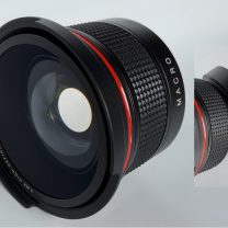 Panoramic HD 49mm Fisheye Lens with Macro for Olympus OM 50mm F/1.8 Lens (49mm Compatible)