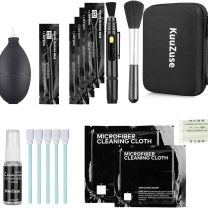 Professional DSLR Camera Cleaning Kit with APS-C Cleaning Swabs, Microfiber Cloths, Camera Cleaning Pen, for Camera Lens, Optical Lens and Digital SLR Cameras.