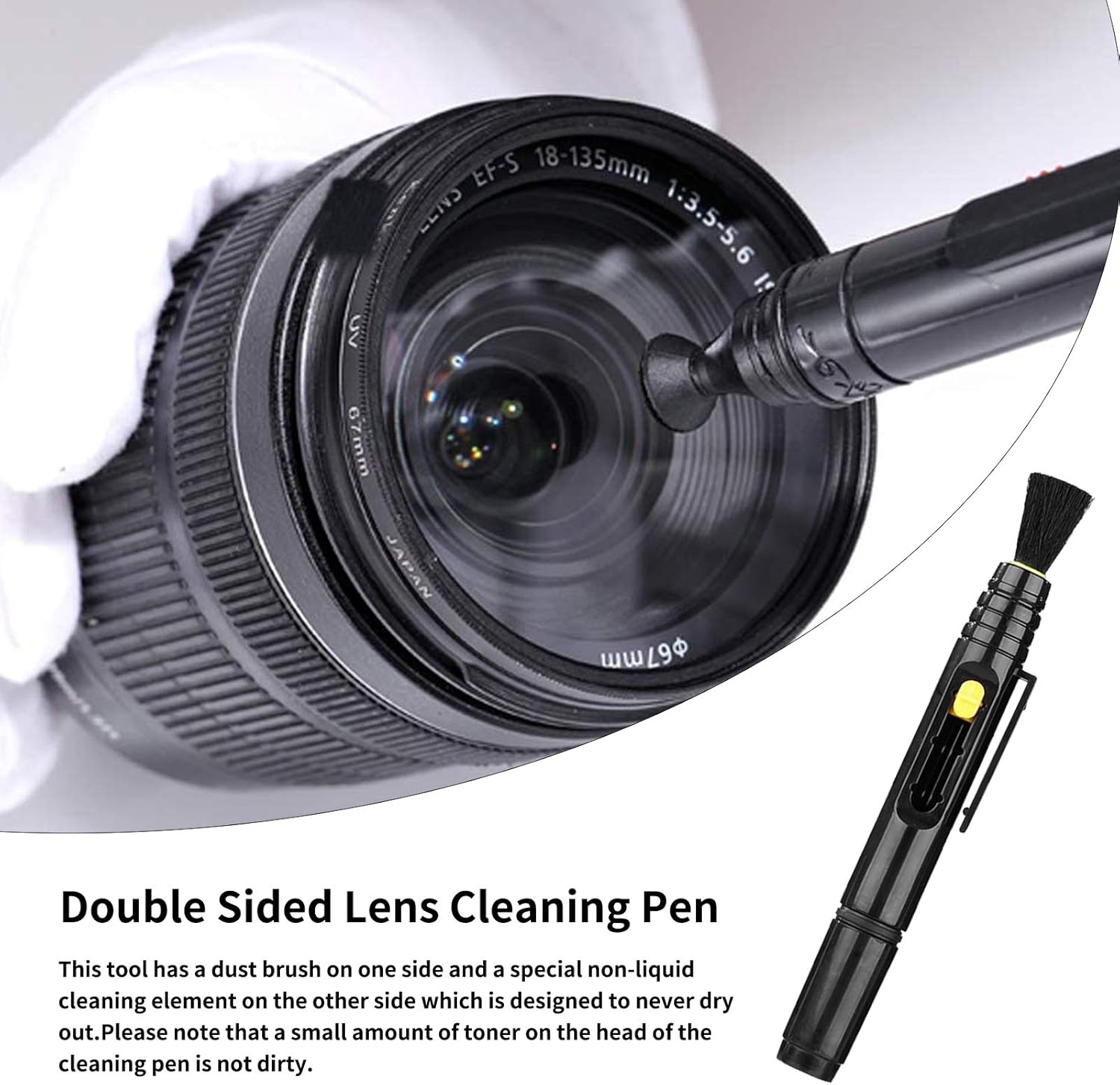 Professional DSLR Camera Cleaning Kit with APS-C Cleaning Swabs, Microfiber Cloths, Camera Cleaning Pen, for Camera Lens, Optical Lens and Digital SLR Cameras. - Image 3