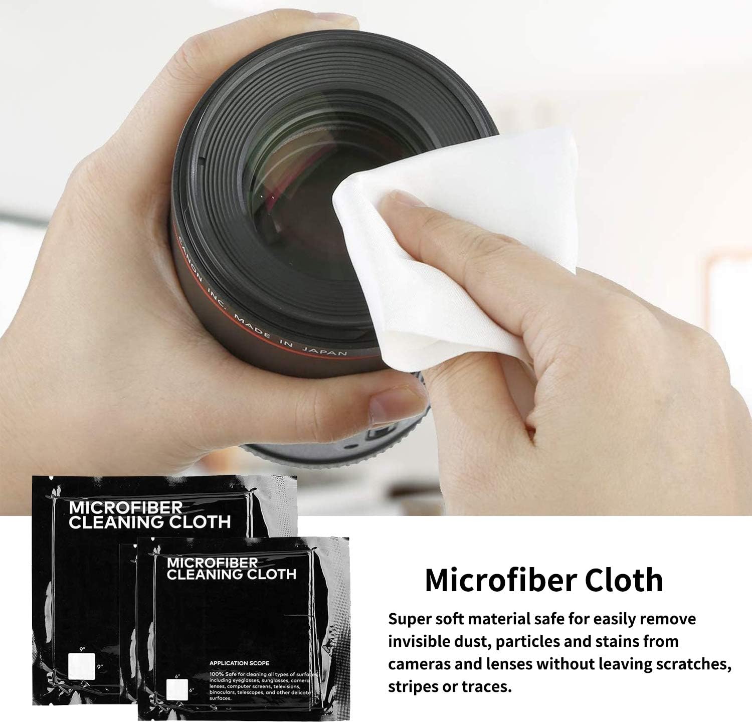 Professional DSLR Camera Cleaning Kit with APS-C Cleaning Swabs, Microfiber Cloths, Camera Cleaning Pen, for Camera Lens, Optical Lens and Digital SLR Cameras. - Image 4